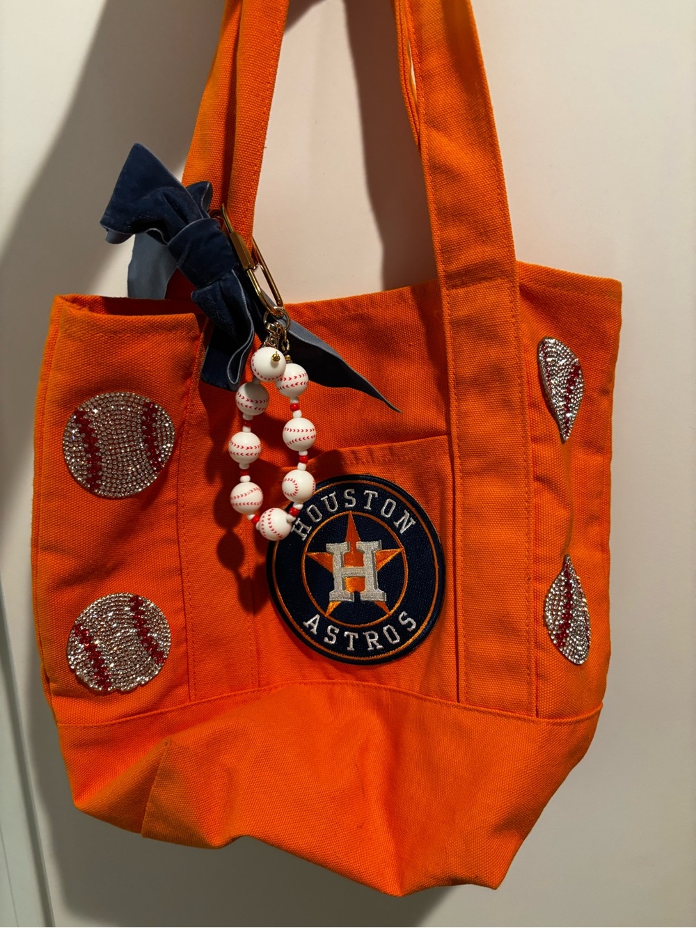 Custom Trader Joe’s Astros Orange Canvas Tote Bag